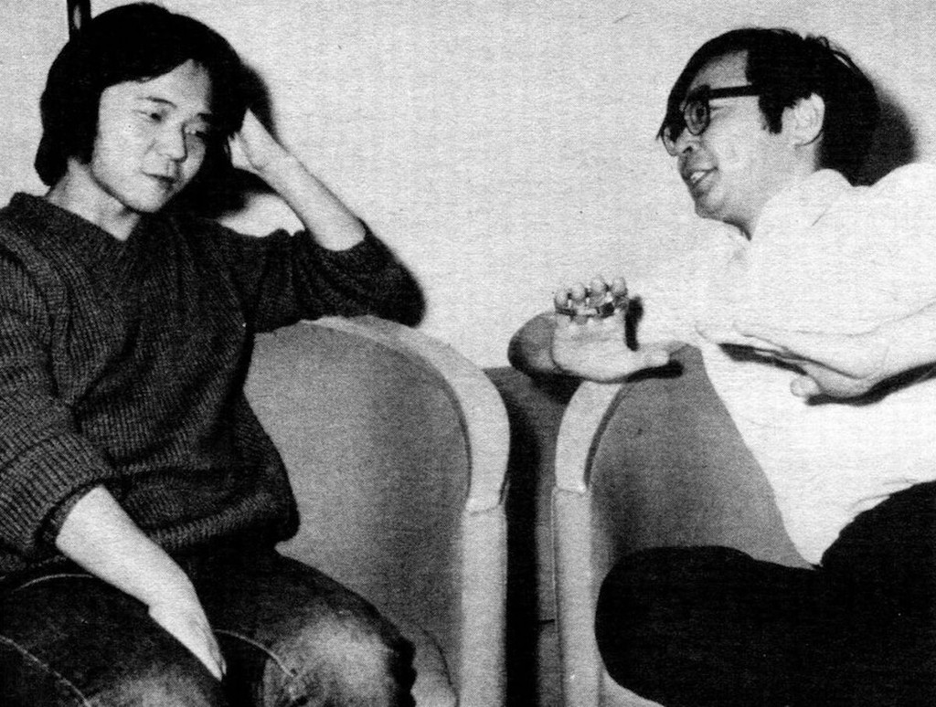 Oshii Mamoru and Hayao Miyazaki, 1983. 